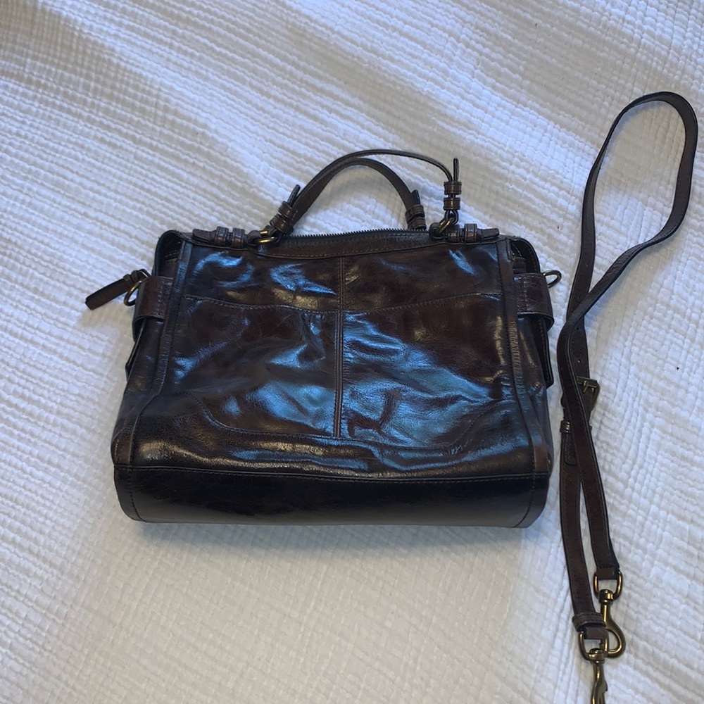 EUC Frye satchel with strap